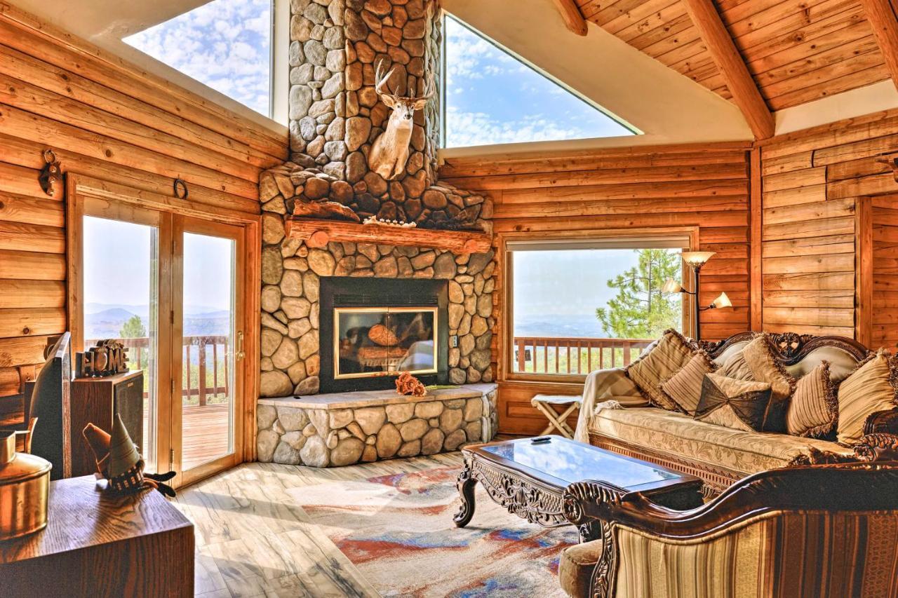 Stunning Log Cabin With Great Views, Firepit, Deck Near Twain Hart 索诺拉 外观 照片