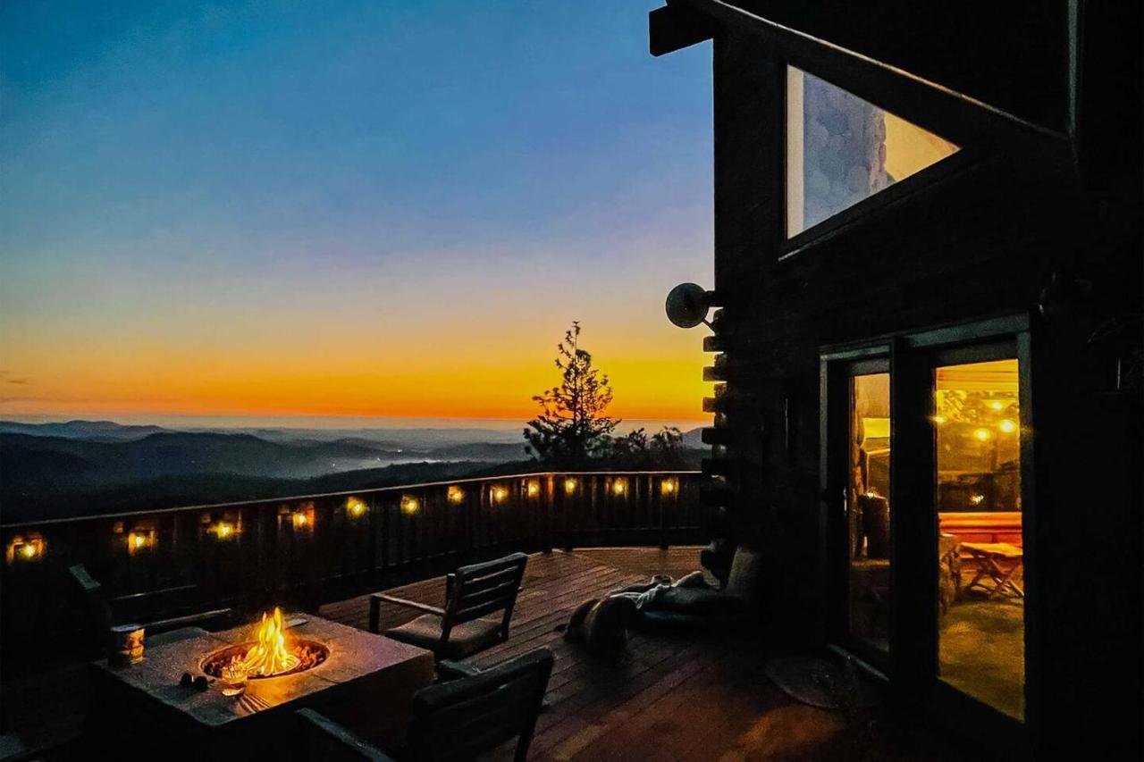 Stunning Log Cabin With Great Views, Firepit, Deck Near Twain Hart 索诺拉 外观 照片