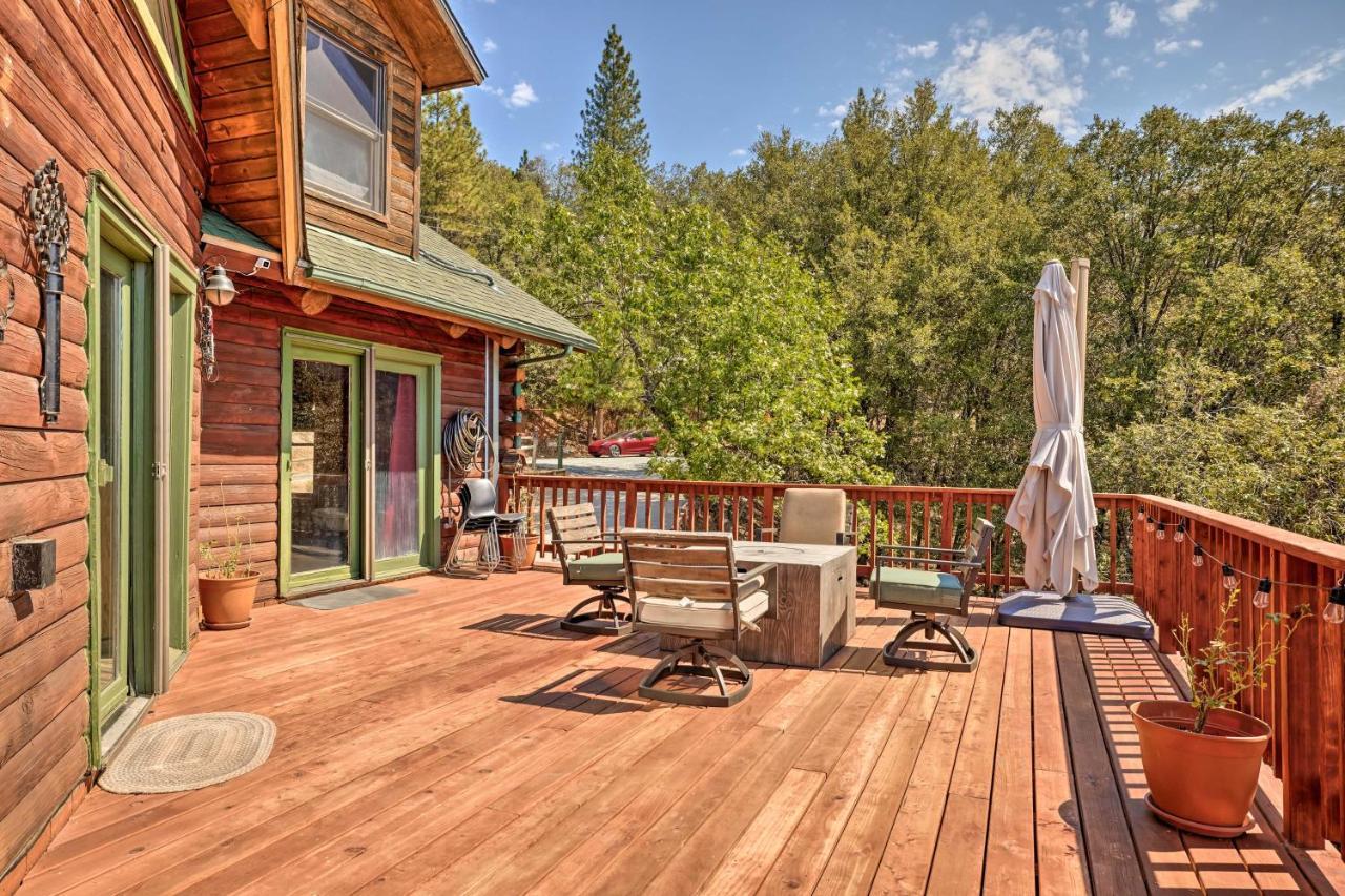 Stunning Log Cabin With Great Views, Firepit, Deck Near Twain Hart 索诺拉 外观 照片