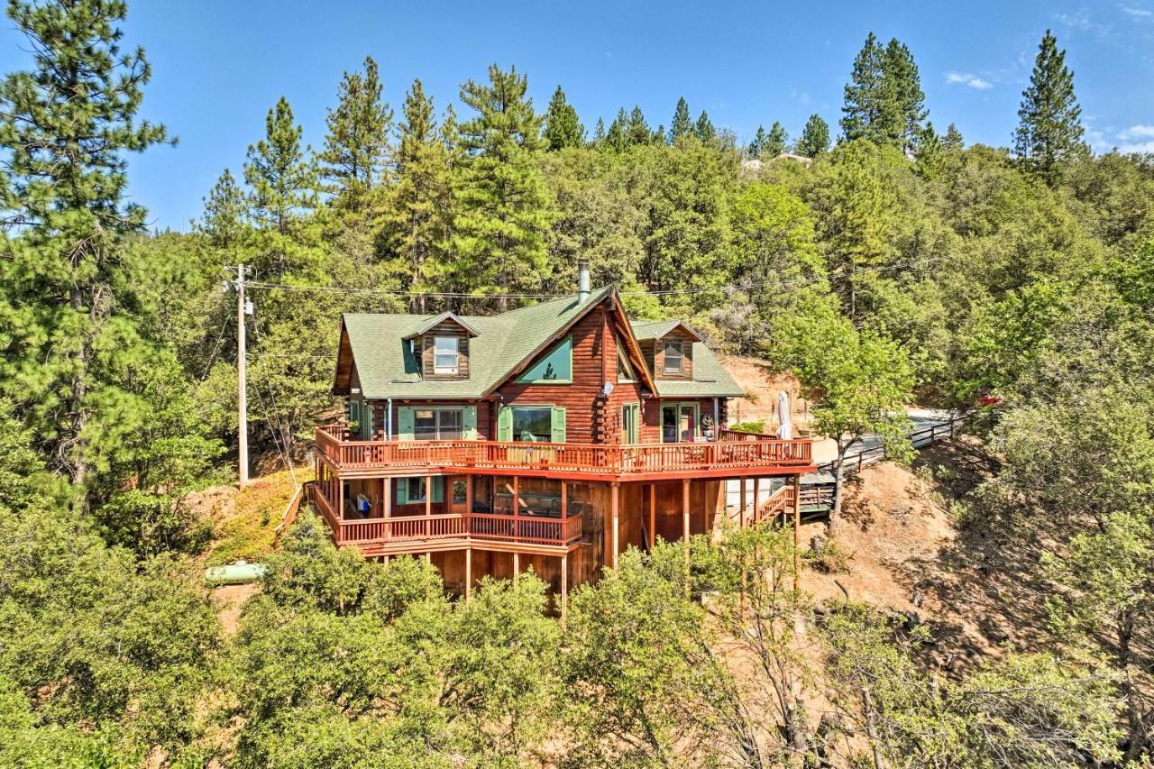 Stunning Log Cabin With Great Views, Firepit, Deck Near Twain Hart 索诺拉 外观 照片